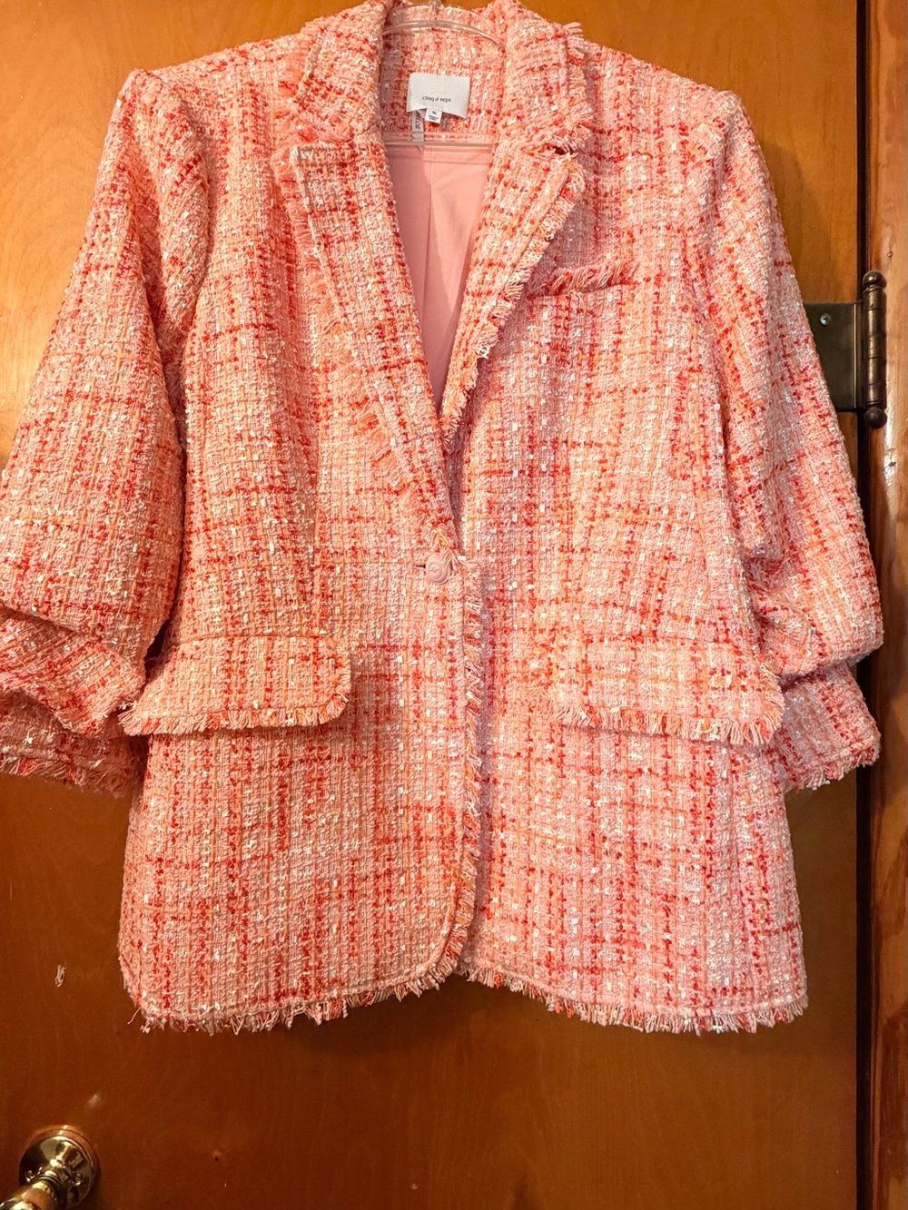Cinq á Sept Pink Poppy Blazer